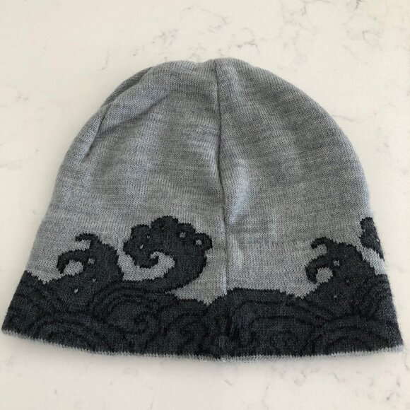 Ambler Outdoor Activewear Casual 100% Merino Wool Hat Whimsical Print Gry Sz OS - Picture 2 of 5